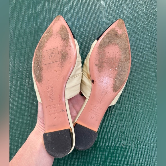 Aquazzura black and cream silk knotted mule. Size 37 - Picture 3 of 5